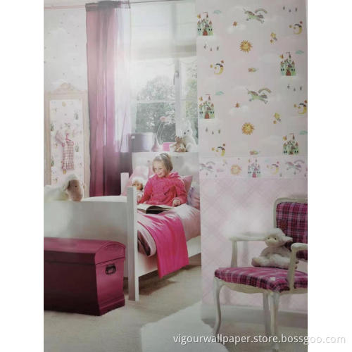 kids design wallpaper star design children room decoration